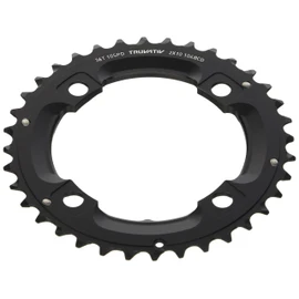 SRAM MTB Truvativ Chainring MTB 36T 4 Bolt 104 mm BCD Aluminium No Pin Blast Black 2 x 10 (36-22) S1 (49 mm Chainline), 11.6215.188.410