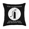 Fill With Beer And Release Hose Fire Extinguisher Throw Pillow