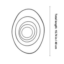 UKCOCO GT2 Closed Loop Timing Belt Rubber Synchronous Belts W=6mm L=110/112/158/200/280/400mm 3D Printer Parts Pack of 6pcs