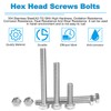 Yinpecly 5 Pcs M8 Hex Bolts M8-1.25 x 150mm Hex