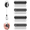 40 PCS Retractable ID Badge Reels with Belt Clip and