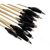 YINETTECH 30 Pieces Black Airbrush Parts Holder Colour Crocodile Clip