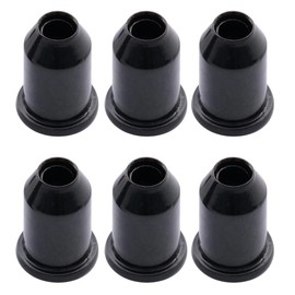 Musiclily Vintage Guitar String Ferrules String Through Body for Electric Guitar, Black(6 Pieces)