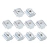 sourcing map t Nuts, 12pcs - Galvanized Carbon Steel t