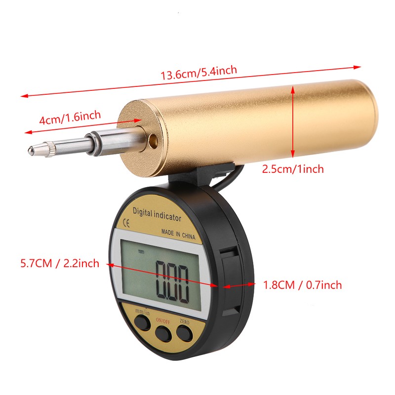 0-12.7mm 0.01mm Precise Vertical Type Digital Indicator Gauge Tool ±0.03mm