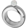 Rhinestone Bracelet Flask for Women, 3.5 oz Bangle Bracelet Flask