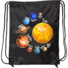 inktastic Sun and Planets- Yes, and Pluto Drawstring Bag Black