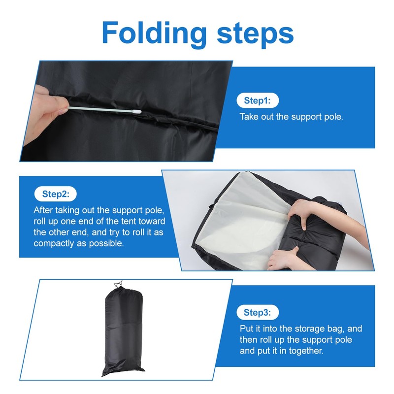 Indoor Blackout Tent with Noise Reduction for Restful Sleep Portable