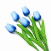 Artificial Tulips for Floral Arrangements, Soft PU Fake Flowers with