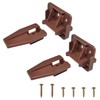 Plastic Drawer Slides Guides Stopper Brown Slides Track Replacement Parts