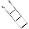 Amarine Made 3 Step Stainless Steel Telescoping Marine Boat Ladder
