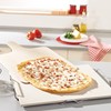 Leifheit Large Square Ceramic Pizza Stone with Carrying Tray and