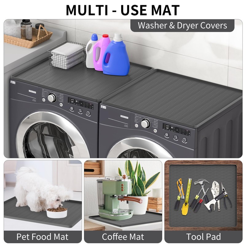 ME.FAN Washer and Dryer Covers for the Top, 2PCS 25.6''x