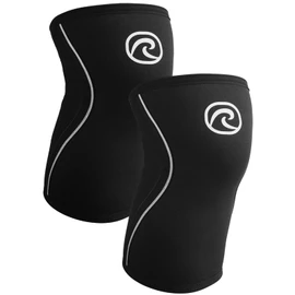 Rehband Knee Support 3 mm Neoprene, Lightweight Knee Support for Men and Women, Bandage Knee for Endurance Sports, Breathable Sports Bandage, Colour: Black, 1 Pair, Size: XXL