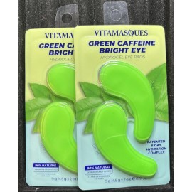 vitamasoues x2 Vitamasques green caffeine bright eye hydrogel eye pads