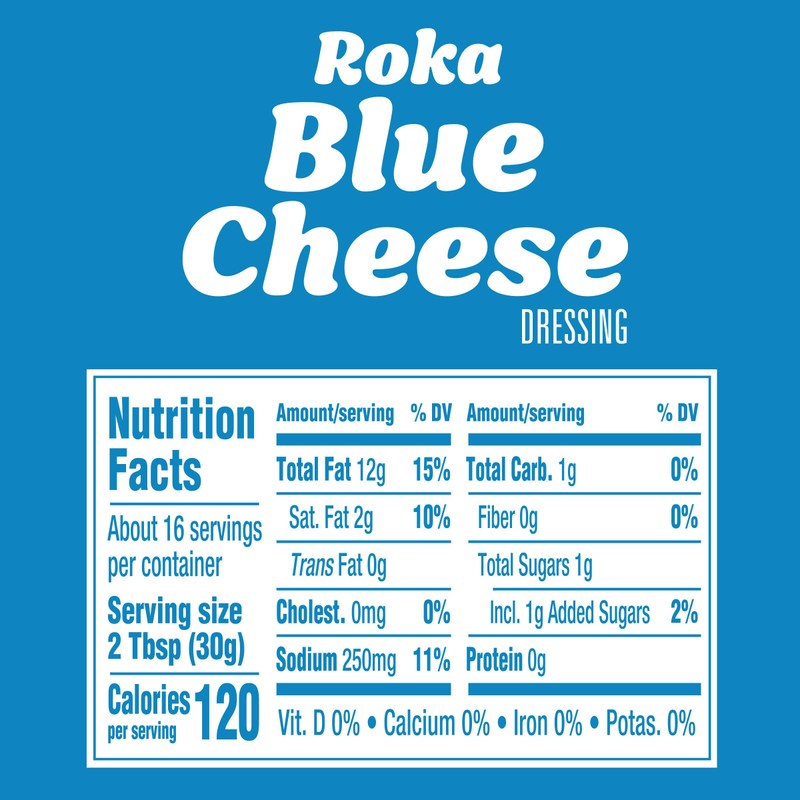 Kraft Roka Blue Cheese Dressing, 16 fl oz Bottle