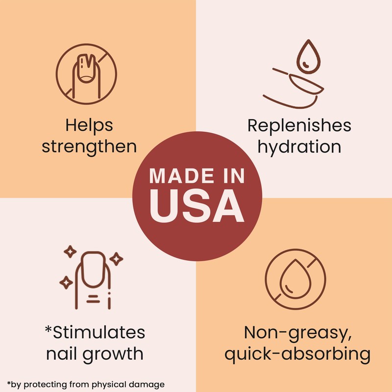 Organic Nail and Cuticle Oil - USA Made Nail Oil
