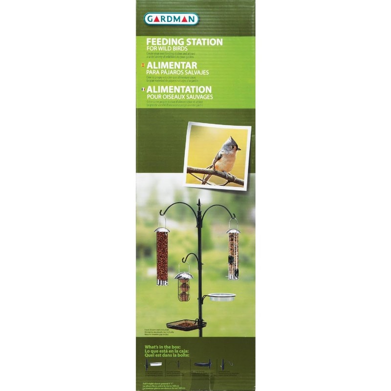 Gardman BA01131 Premium Bird Feeding Station Kit, 21" Wide x