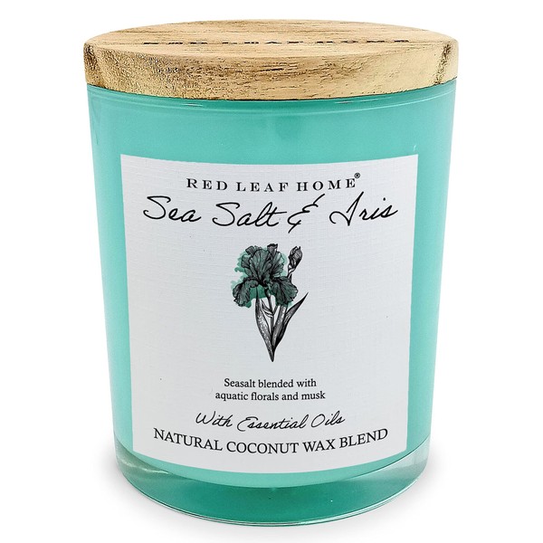 Red Leaf Home Sea Salt and Iris Jar Candle |