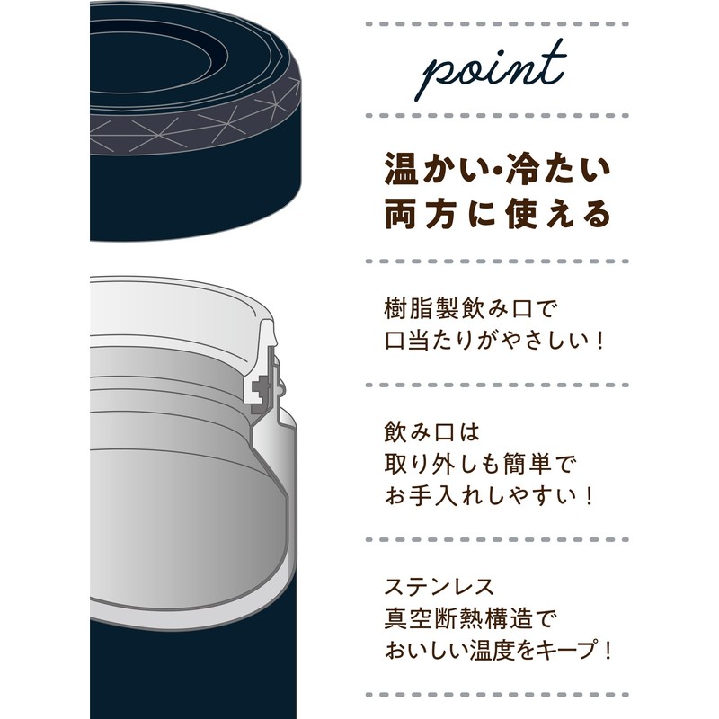 Wahei Freiz Fortec RH-1612 Bento Lunch Soup Jar, 10.1 fl