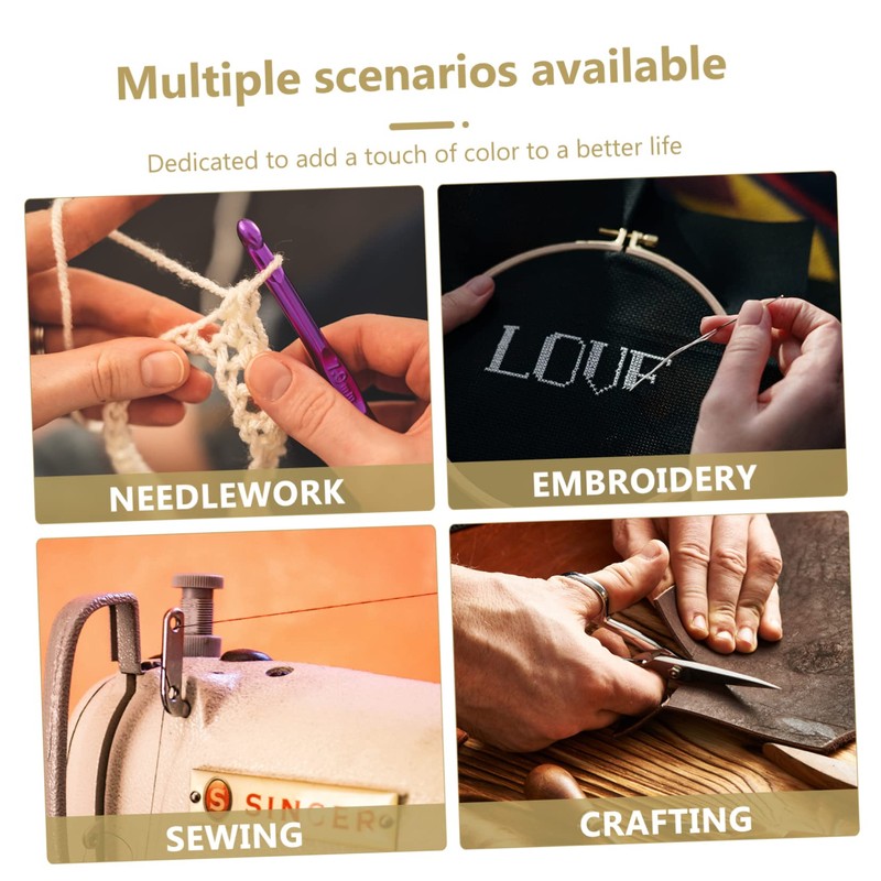 Gatuida 2pcs Scissors Pretty Blunt Tip Scissor Leather Cover Barber