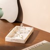 Navaris Tray for Jewellery and Make-Up Marble Look - 23.5