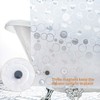 WELTRXE Shower Curtain Liner with Magnets, Shower Curtains Waterproof for