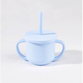 Trainer Sippy Cup for Babies and Toddlers – BPA-Free | Leak-Resistant with Twist-Off Lid and Soft Silicone Straw – 3.2 oz | Food-Grade | 6 Months+ | 1 Pack