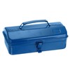 HARFINGTON Tool Box 11.4" Portable Steel Tool Box Hip Roof