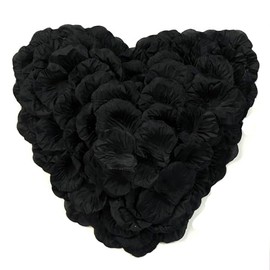 CODE FLORIST 2200 PCS Silk Rose Petals for Valentine's Day,Romantic Night,Wedding,Proposal Anniversary Flower Decorations(Black)