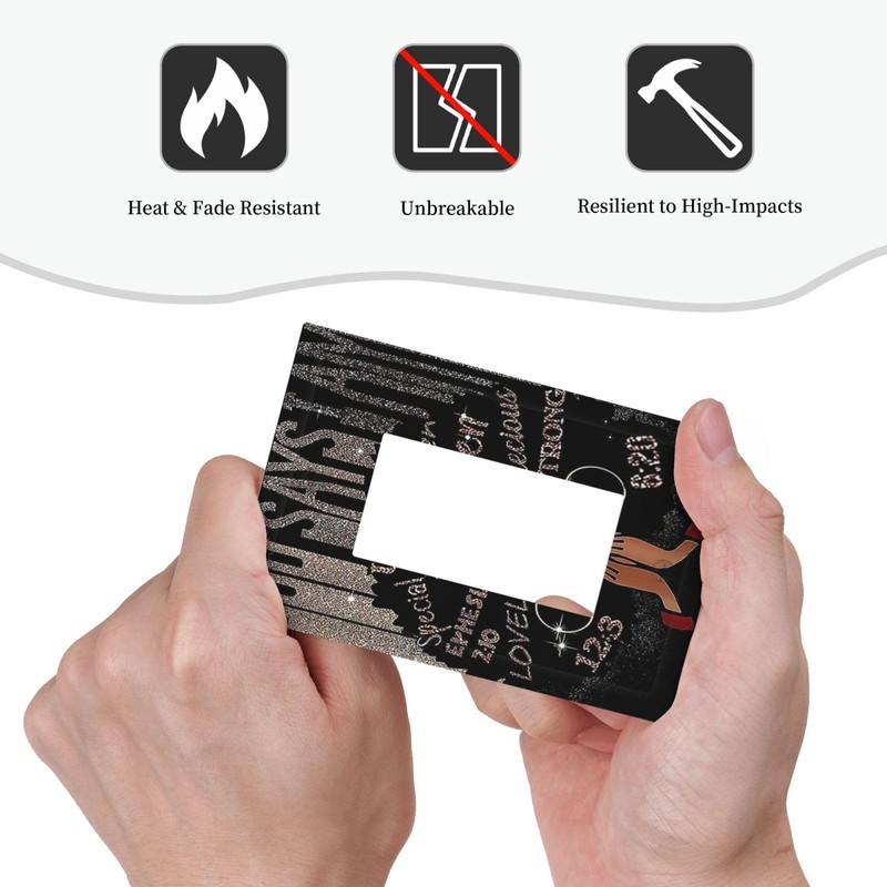 Black Fashion African Woman 1 Gang Rocker Light Switch Plate