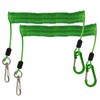 OXDFNZU Fishing Lanyard, Heavy Duty Coiled Lanyards (Green)