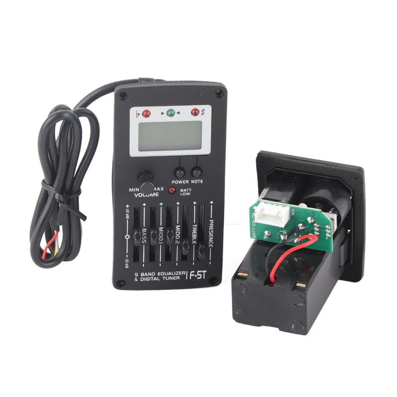 F‑5T 5 Band EQ Equalizer Pickup Tuner for Acoustic Guitar