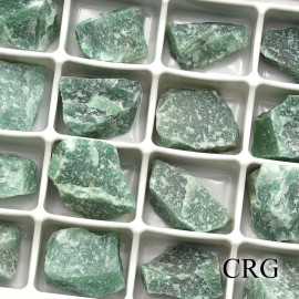 Green Quartz Rough Flat (24 Pieces) Size 1 to 1.5 Inches Bulk Wholesale Lot