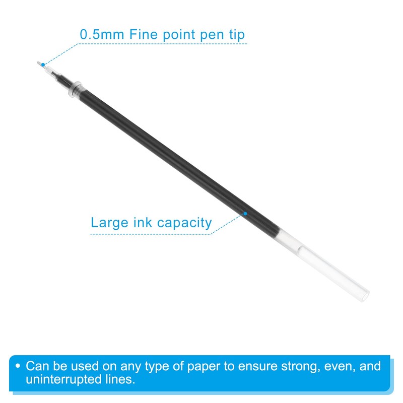 PATIKIL 50 Pieces 0.5 mm Needle Tip 130 mm Gel