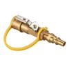 Joywayus Brass 1/4" RV Propane Quick Connect with Shutoff Valve,