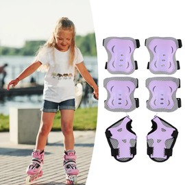 Skating Protective Gear Kids - Kids Elbow Pads and Knee Pads,Secure Breathable Adjustable Skateboard Guards for Youth Boys Girls Rollerblading Cycling Scooter