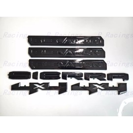 GMC Overlay 6PCS Gloss black Door Rear Sierra Elevation 4x4 Emblem 2019+ Sierra 1500