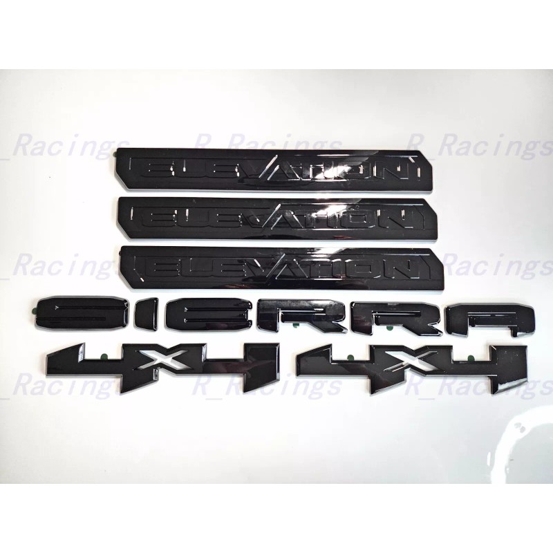 GMC Overlay 6PCS Gloss black Door Rear Sierra Elevation 4x4