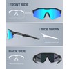 OUTDOORKING Sunglasses-for-Men Sports Sun-Glasses Polarized-Sunglasses-Men: UV400 Protection for Running Baseball