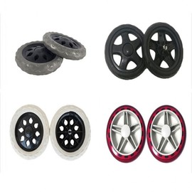 Market Hand Cart & Dolly Collection (2-Piece) with Shopping Cart Wheels Replacement 3. PVC Wheel Standard White 2P 2ea