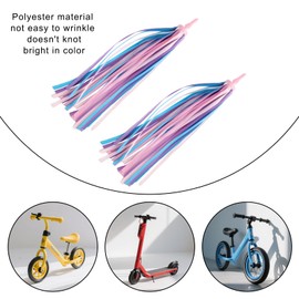 Vxcvzv 1 Set Bike Scooter accessories,2Pcs Grips Streamers and Wheel Glow-in-Dark Decoration Kit,Bike Tassels for Girls Boy (Pale purple)