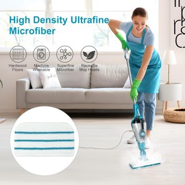 8 Pack Steam Mop Pads Replacement Compatible with Black+Decker Steam Mop SM1600, SM1610, SM1620, HSM13E1, HSMC1300FX, HSMC1321, HSMC1361SG SMP20 Black and Decker Steam Mop Pads for Floor Cleaning