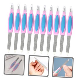 Ipetboom Professional Manicure Tools 10pcs Double-ended Nail Files Nail Art Buffer Blocks Nail Polishing Strips