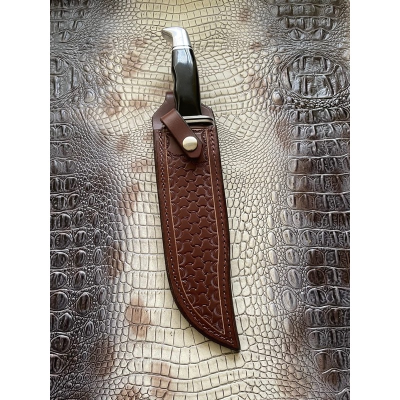 Carl Thomas Leathers Custom Leather Knife Sheath Fits Buck 120