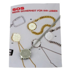 SOS Pendant with Emergency Card Pack of 1