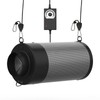 HYDROWE Air Carbon Filter with Built-in Fan, 4 Inch, Australian
