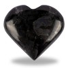 Larvikite Heart Palm Stone, Heart Shaped Crystals and Healing Stones-