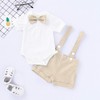 Gentleman Outfits Set for Baby Boys Short Sleeve Romper with