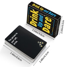 Drinking Games for Adults, Drinking and Dare Card Game Christmas Birthday Party Hen Stag Nights Funny Games Drinking Card